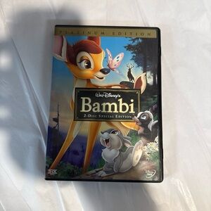 Disney Bambi DVD Disc with Green and Yellow Artwork